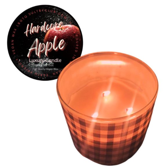 HARDCORE APPLE TRIPLE WICK CANDLE - Picture 3 of 4